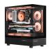 Ant Esports Crystal X6 ARGB (ATX) Mid Tower Cabinet (Black)