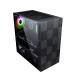 Ant Esports Elite 1000 TG (M-ATX) Mini Tower Cabinet With Tempered Glass Side Panel (Black)