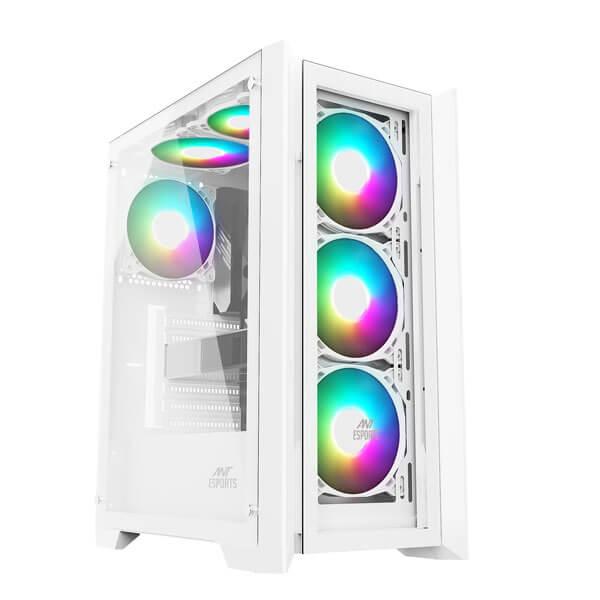 Ant Esports ICE-170TG (ATX) Mid Tower Cabinet (White)