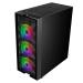 Ant Esports ICE-521MT Auto RGB (E-ATX) Mid Tower Cabinet With Tempered Glass Side Panel (Black)