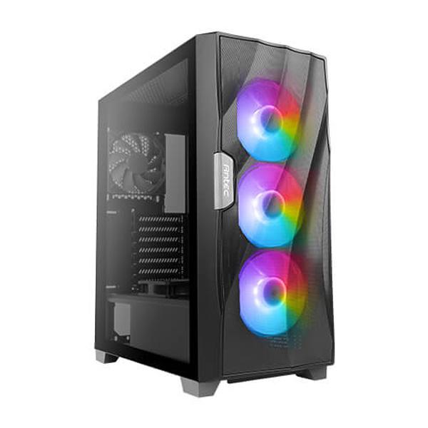 Antec DF700 FLUX ARGB (ATX) Mid Tower Cabinet With Tempered Glass Side Panel And ARGB Controller (Black)
