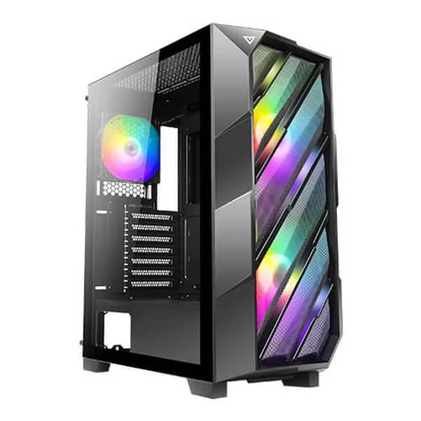 Antec NX700 ARGB (ATX) Mid Tower Cabinet With Tempered Glass Side Panel and ARGB Controller (Black)