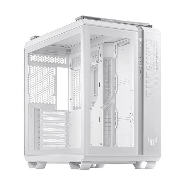 Asus TUF Gaming GT502 (ATX) Mid Tower Cabinet with Tempered Glass Side Panel (White)