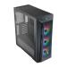 Cooler Master MasterBox MB520 Mesh ARGB (ATX) Mid Tower Cabinet With Tempered Glass Side Panel And ARGB Controller (Black)