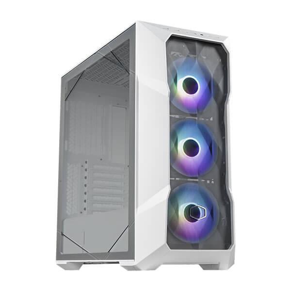 Cooler Master MasterBox TD500 Mesh V2 ARGB (E-ATX) Mid Tower Cabinet with Tempered Glass Side Panel and ARGB Controller (White)