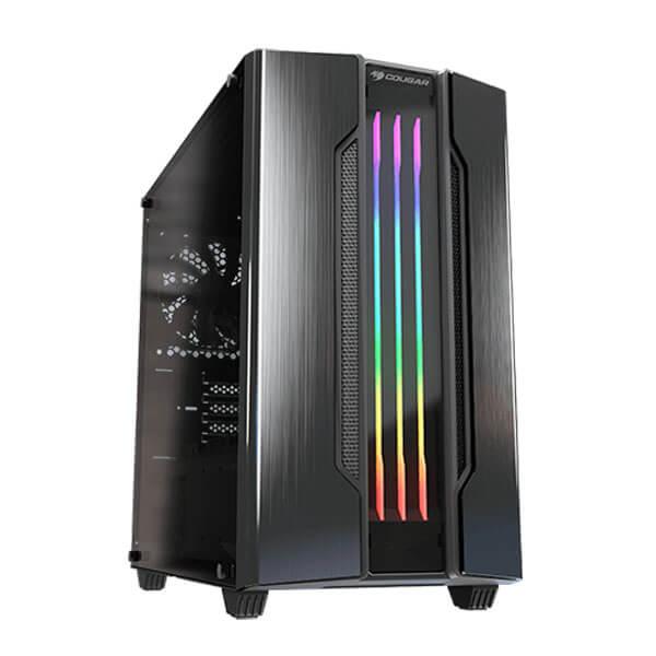 COUGAR GEMINI M ARGB (M-ATX) Mini Tower Cabinet with Tempered Glass Side Panel (Iron-Gray)
