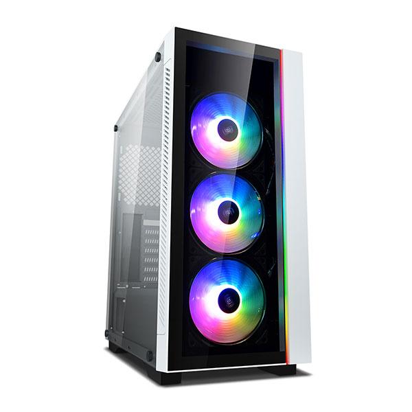 Deepcool Matrexx 55 V3 ARGB 3F (E-ATX) Mid Tower Cabinet With Tempered Glass Side Panel (White)