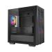 Deepcool Matrexx 40 3FS Tri Color LED (M-ATX) Mini Tower Cabinet With Tempered Glass Side Panel (Black)