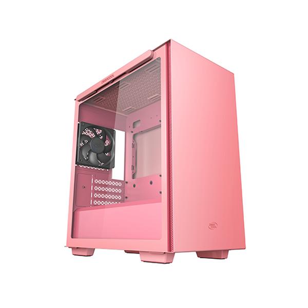 Deepcool Macube 110 (M-ATX) Mid Tower Cabinet With Tempered Glass Side Panel (Pink)