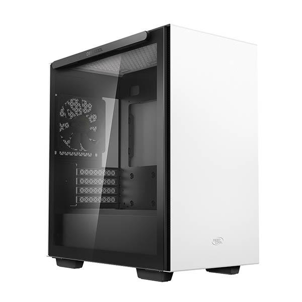 Deepcool Macube 110 (M-ATX) Mid Tower Cabinet With Tempered Glass Side Panel (White)