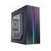 Fingers RGB-Admiral (ATX) Mid Tower Cabinet with Transparent Side Panel and ARGB LED Strip (Matte Black)