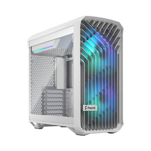 Fractal Design Torrent Compact RGB TG Clear Tint (E-ATX) Mid Tower Cabinet (White)