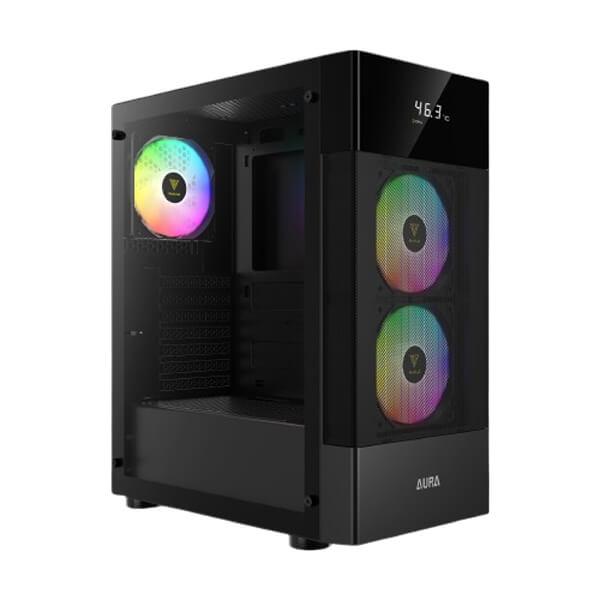 Gamdias Aura GC5 ARGB (ATX) Mid Tower Cabinet (Black)