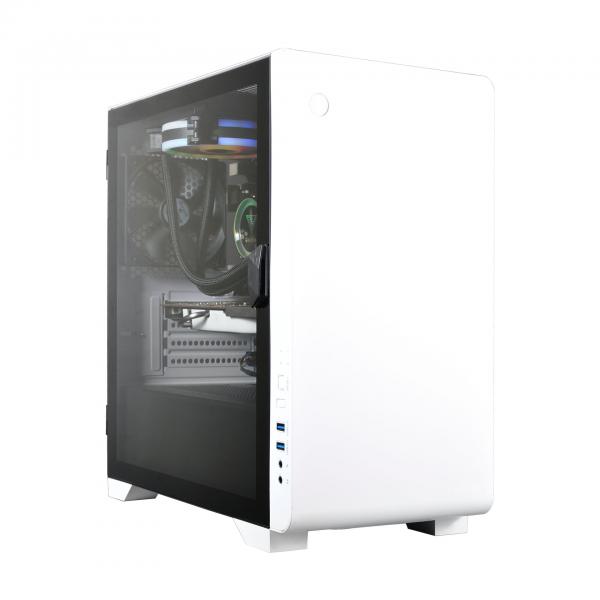 Gamdias Mars E2 (M-ATX) Mini Tower Cabinet With Tempered Glass Side Panel (White)