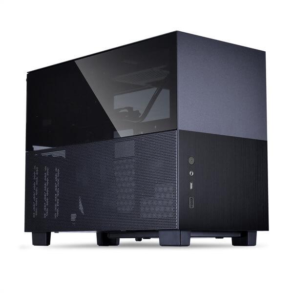 Lian Li Q58X4 (M-ITX) Mini Tower Cabinet With PCIe 4.0 Riser Cable (Black)
