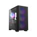 Montech Air 100 ARGB (M-ATX) Mini Tower Cabinet with Swing Door Tempered Glass Side Panel and ARGB Controller (Black)