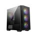 MSI MAG FORGE M100A Auto RGB (M-ATX) Mini Tower Cabinet With Transparent Side Panel (Black)