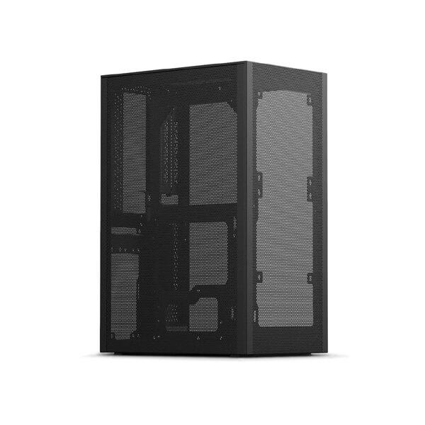 SSUPD Meshlicious Mini Tower Cabinet With PCIe 3.0 Riser Cable and Mesh Side Panel (Black)