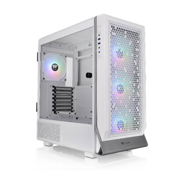 Thermaltake Ceres 500 TG ARGB Snow (E-ATX) Mid Tower Cabinet with Swing Door Tempered Glass Side Panel (White)