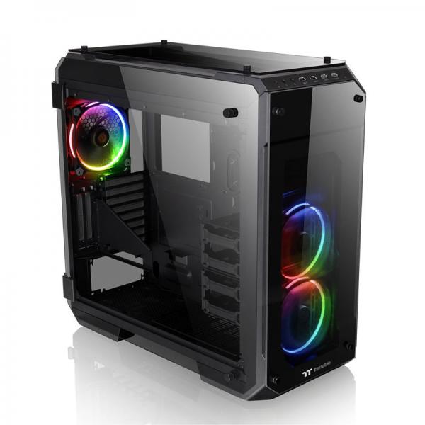 Thermaltake View 71 RGB (E-ATX) Full Tower Cabinet - With Tempered Glass Side Panel And RGB Fan Controller (Black)