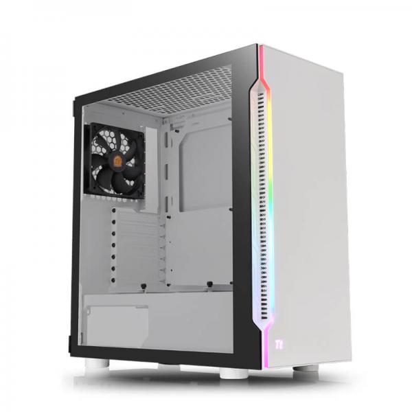 Thermaltake H200 TG Snow RGB (ATX) Mid Tower Cabinet With Tempered Glass Window (White)