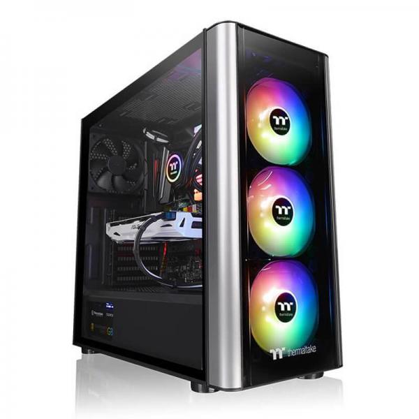 Thermaltake Level 20 MT ARGB (ATX) Mid Tower Cabinet With Tempered Glass Panel With RGB Controller (Black)