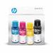 HP GT52 CMY/GT53 Blk Ink Bottle 4-Pk