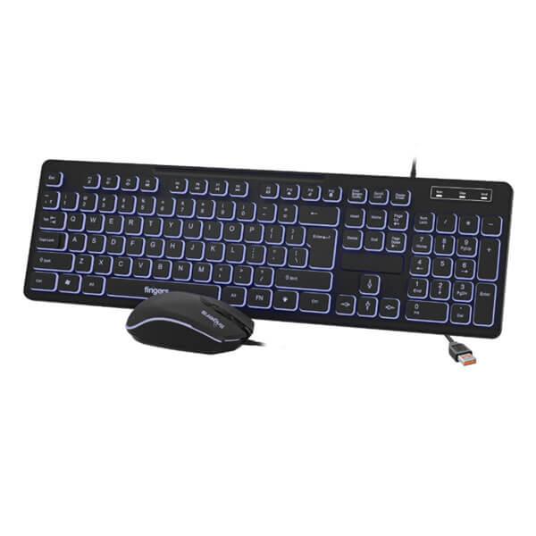 Fingers Magnifico Duo Keyboard and Mouse Combo (Black)