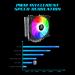 Ant Esports ICE-C400 120mm CPU Air Cooler with Rainbow LED (Black) 