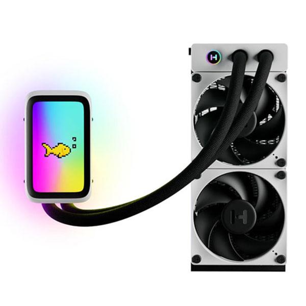 Hyte Thicc Q60 240mm CPU Liquid Cooler (Black and White)