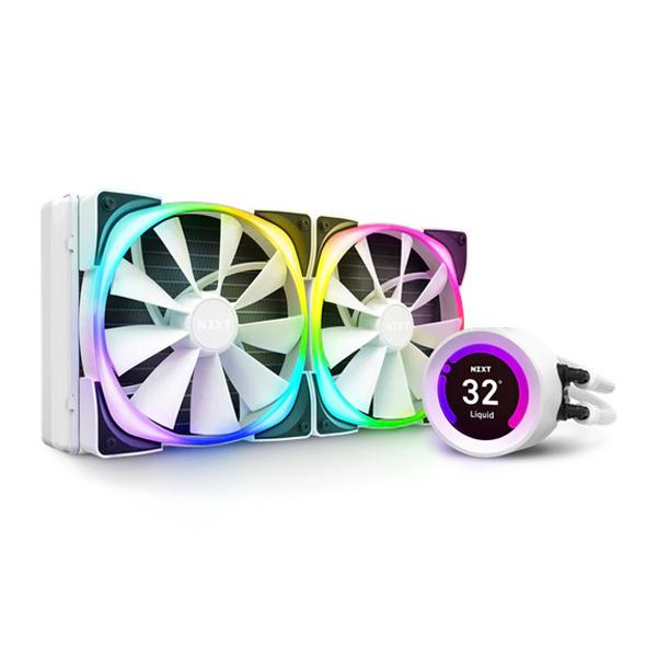 Nzxt Kraken Z63 RGB White All In One 280mm CPU Liquid Cooler with LCD Display (RL-KRZ63-RW)