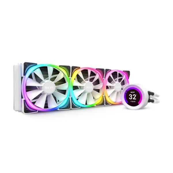 Nzxt Kraken Z73 RGB White All In One 360mm CPU Liquid Cooler with LCD Display (RL-KRZ73-RW)