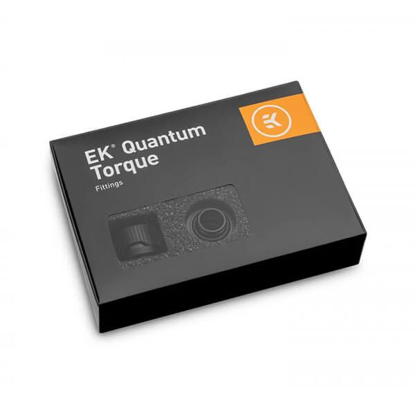 EK-Quantum Torque 6 Pack HDC 14 - Satin Black (10mm ID / 14mm OD - G1/4 - Hard Tube Compression Fittings)