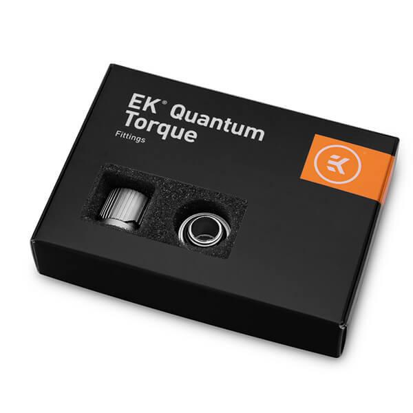 EK-Quantum Torque 6 Pack STC 16 - Satin Titanium (10mm ID / 16mm OD - G1/4 - Soft Tube Compression Fittings)