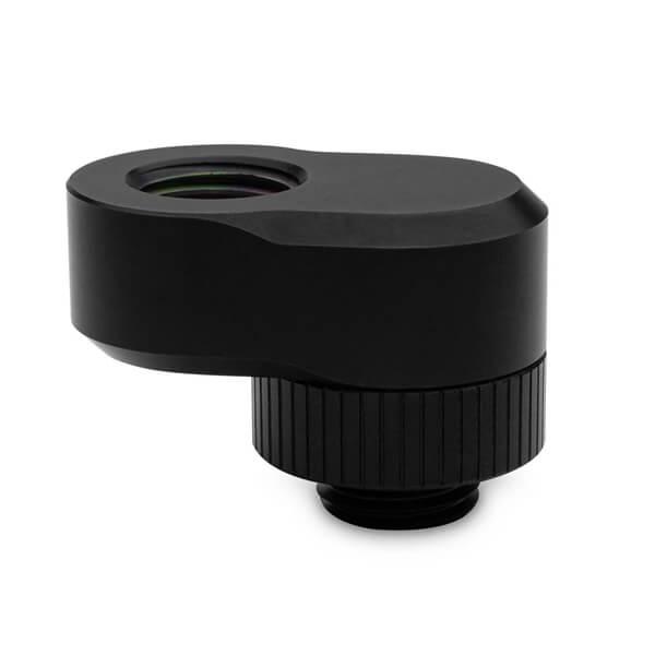 EK-Quantum Torque - Rotary Offset 14 - 14mm Male-Female Adapter Fitting - (Black)