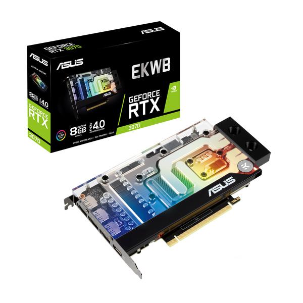 Asus EK-GeForce RTX 3070 8GB GDDR6 256-bit Gaming Graphics Card With EKWB Water Block
