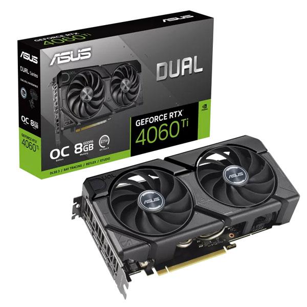 Asus Dual RTX 4060 Ti Evo OC Edition 8GB Graphics Card