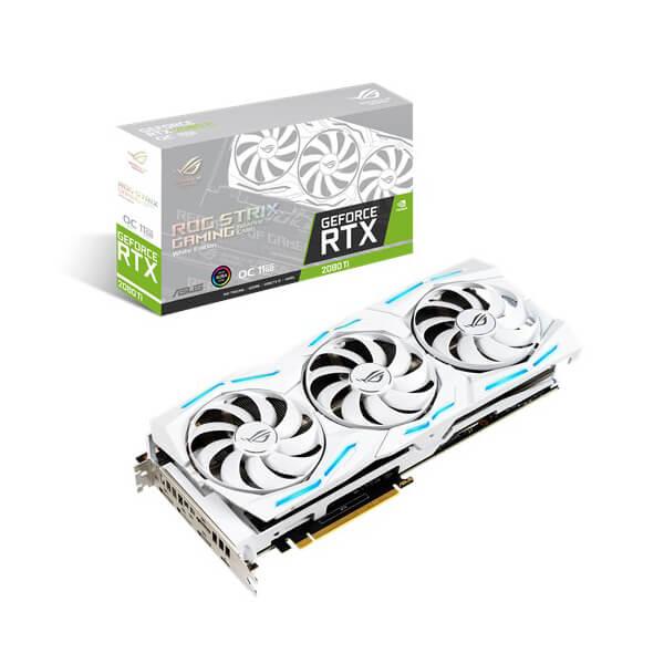 Asus GeForce ROG Strix Gaming RTX 2080 Ti OC White 11GB GDDR6 352-bit Gaming Graphics Card
