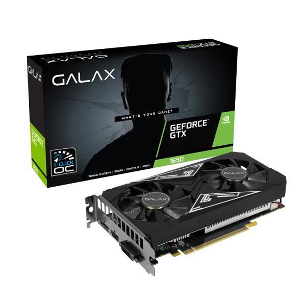 Galax GeForce GTX 1650 EX Plus (1-Click OC) 4GB GDDR6 128-bit Gaming Graphics Card