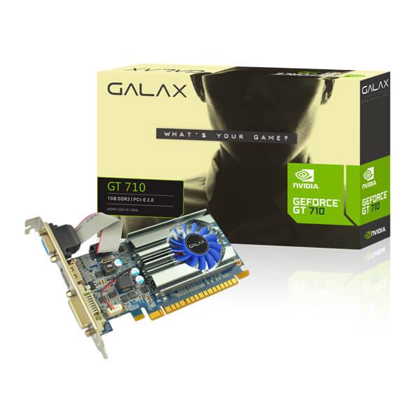 Galax GeForce GT 710 1GB DDR3 64-bit Gaming Graphics Card