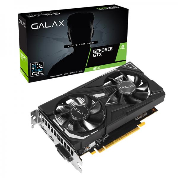 Galax GeForce GTX 1650 EX (1-Click OC) 4GB GDDR5 128-bit Gaming Graphics Card