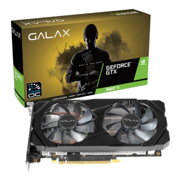 Galax GeForce GTX 1660 Ti (1-Click OC) 6GB GDDR6 192-bit Gaming Graphics Card