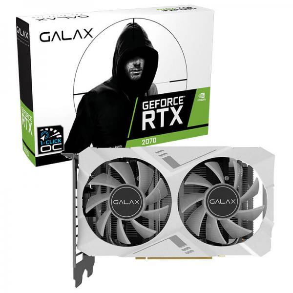 Galax GeForce RTX 2070 White Mini (1-Click OC) 8GB GDDR6 256-bit Gaminng Graphics Card