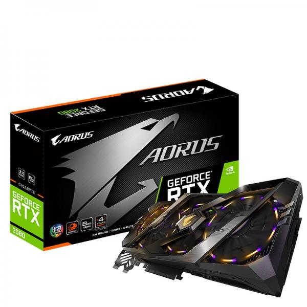 Gigabyte Aorus GeForce RTX 2080 8GB GDDR6 256-bit Gaming Graphics Card