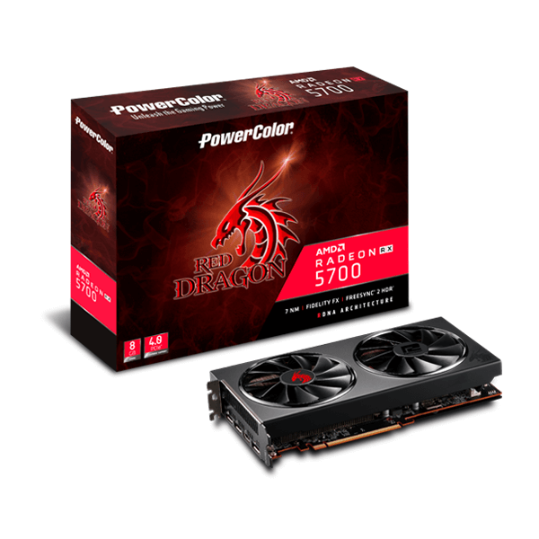 PowerColor Red Dragon Radeon RX 5700 OC 8GB GDDR6 256-Bit Gaming Graphics Card
