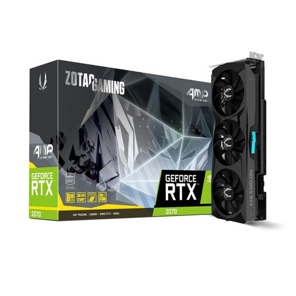 Zotac Gaming GeForce RTX 2070 AMP Extreme Core 8GB GDDR6 256-bit Gaming Graphics Card, Active Fan Control, Wraparound Backplate, Spectra Lighting, ZT-T20700C-10P