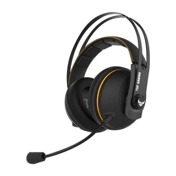 ASUS TUF Gaming H7 Virtual 7.1 Surround Sound Gaming Over Ear Headset With Mic (Black-Yellow)