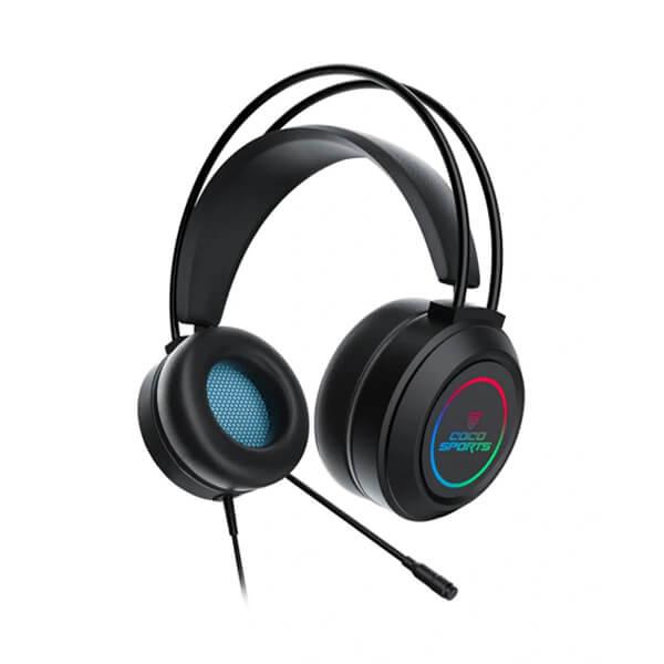 Coconut GH2 Fusion RGB Gaming Over Ear Headset with Mic (Black)