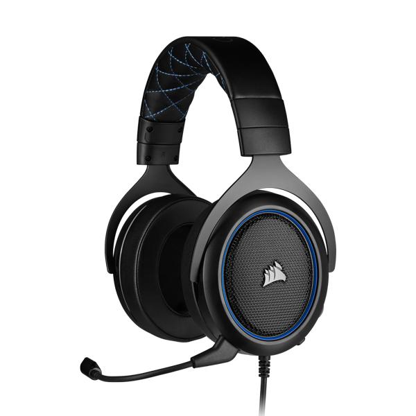 CORSAIR HS50 PRO STEREO Over Ear Gaming Headset With Mic (Blue)