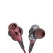 Fingers Dual Driver MusiPods W6 Wired Earphone (Burgundy)